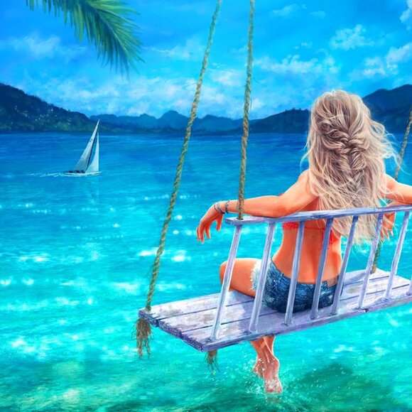 Tiffany & Co. Blue and Pink Heart Key Charms - Picture 5 of 6